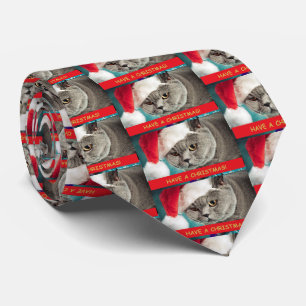 Weihnachtskatze Weihnachten Krawatte