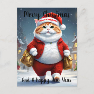 Weihnachtskatze Weihnachten, Weihnachten Postkarte