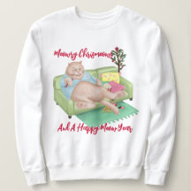 Weihnachtskatze - Weihnachts-Sweatshirt