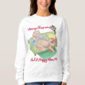 Weihnachtskatze - Weihnachts-Sweatshirt Sweatshirt (Vorderseite)