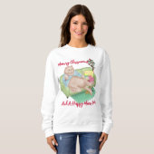 Weihnachtskatze - Weihnachts-Sweatshirt Sweatshirt (Vorne ganz)