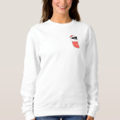 Weihnachtskatze, Weihnachtskraut, Katze, Katze Sweatshirt (Vorderseite)