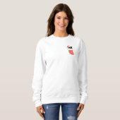 Weihnachtskatze, Weihnachtskraut, Katze, Katze Sweatshirt (Vorne ganz)