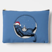 Weihnachtskatze Zubehörtasche (Vorderseite)