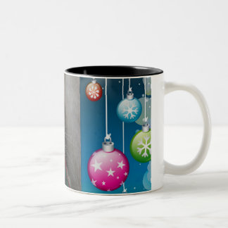 Weihnachtskatze Zweifarbige Tasse