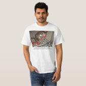 Weihnachtskatzen-Angriff T-Shirt (Vorne ganz)