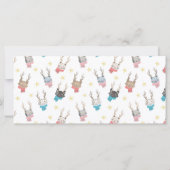 Weihnachtskatzen + Antlers Holiday Foto Card (Rückseite)