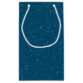 Weihnachtskatzen auf dem Zaun mit dem Mond Kleine Geschenktüte (Rückseite)