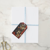 Weihnachtskatzen beim Spielen Geschenkanhänger (Mit Garn)