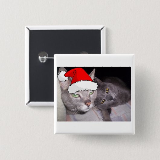 Weihnachtskatzen Button (Vorne & Hinten)