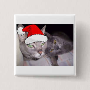 Weihnachtskatzen Button
