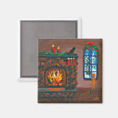Weihnachtskatzen Creationarts Magnet (Vorderseite/Rückseite)