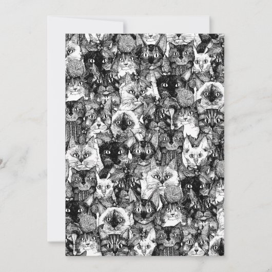 Weihnachtskatzen Feiertagskarte (Vorderseite)