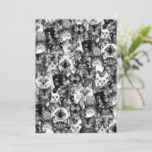 Weihnachtskatzen Feiertagskarte (Stehend Vorderseite)