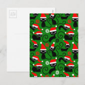 Weihnachtskatzen Feiertagspostkarte (Vorne/Hinten)