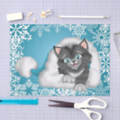 Weihnachtskatzen-FeiertagsSeidenpapier Seidenpapier (Handwerk)