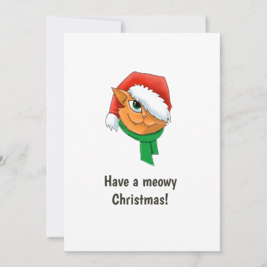 Weihnachtskatzen-FotoCollage Feiertagskarte (Vorderseite)