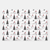 Weihnachtskatzen Funny Pattern Geschenkpapier Set (Vorderseite 3)