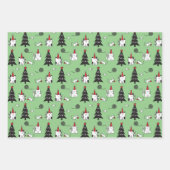 Weihnachtskatzen Funny Pattern Geschenkpapier Set (Vorderseite 2)