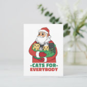 Weihnachtskatzen für alle postkarte (Stehend Vorderseite)