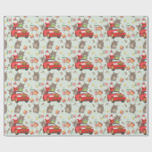 Weihnachtskatzen Geschenkpapier (Flach)