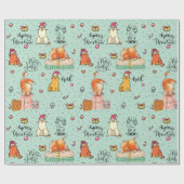 Weihnachtskatzen Geschenkpapier (Flach)