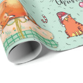 Weihnachtskatzen Geschenkpapier (Rolleneckpunkt)