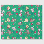 Weihnachtskatzen Geschenkpapier (Flach)
