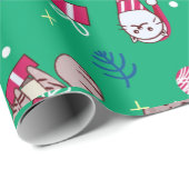 Weihnachtskatzen Geschenkpapier (Rolleneckpunkt)