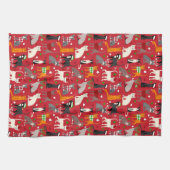 Weihnachtskatzen Geschirrtuch (Horizontal)