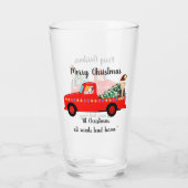 Weihnachtskatzen Glass Cup Glas (Rückseite)