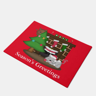 Weihnachtskatzen Holiday Spaß Türmatte
