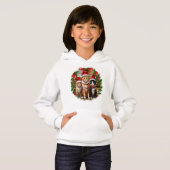 Weihnachtskatzen Hoodie (Vorne ganz)