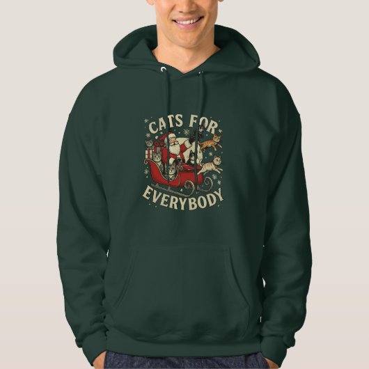 Weihnachtskatzen hoodie (Vorderseite)