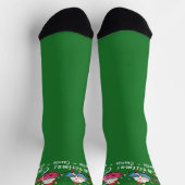 Weihnachtskatzen I Monogram Weihnachts-Party Socken (Oben)