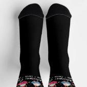 Weihnachtskatzen I Monogram Weihnachts-Party Socken (Oben)