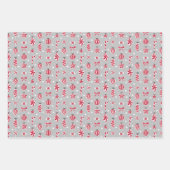 Weihnachtskatzen im Set von drei Hats Geschenkpapier Set (Vorderseite 2)