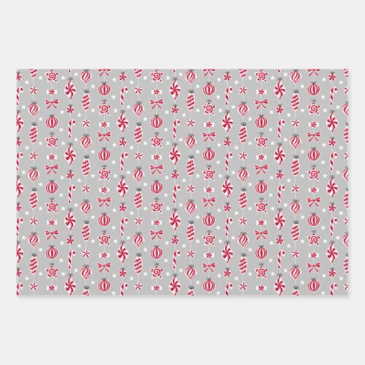 Weihnachtskatzen im Set von drei Hats Geschenkpapier Set (Vorderseite 2)