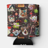 Weihnachtskatzen im Weltraum Galaxy Sterne Sonntag Dosenkühler (Rückseite)