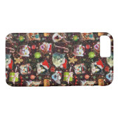 Weihnachtskatzen in der Raum-Galaxie spielt Case-Mate iPhone Hülle (Rückseite (Horizontal))