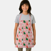 Weihnachtskatzen in festem Muster Schürze (Insitu)