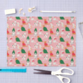 Weihnachtskatzen in festem Muster Seidenpapier (Handwerk)