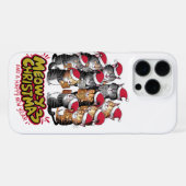 Weihnachtskatzen iPhone Hülle (Rückseite (Horizontal))