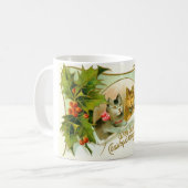 Weihnachtskatzen Kaffeetasse (Vorderseite Links)