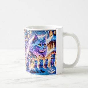 Weihnachtskatzen Kaffeetasse