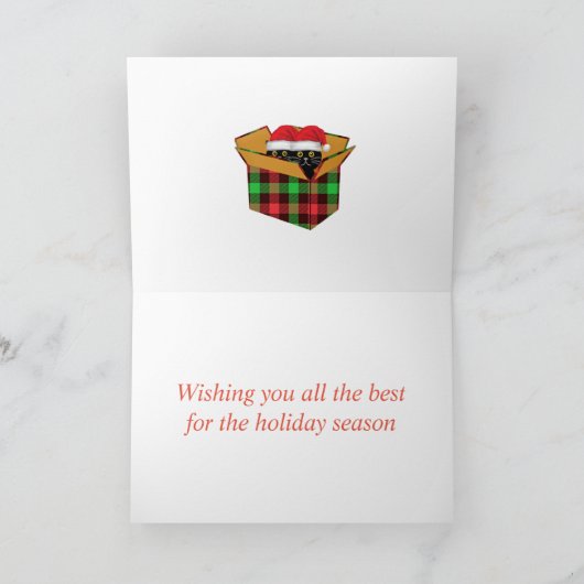 Weihnachtskatzen Karte (Innenseite)