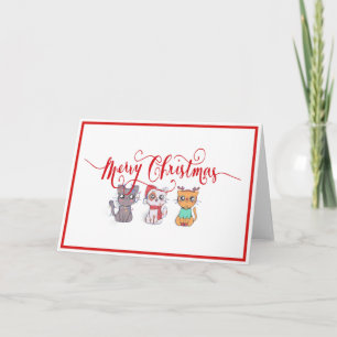 Weihnachtskatzen Karte