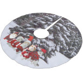 Weihnachtskatzen-/-Kätzchen-Baum-Rock Polyester Weihnachtsbaumdecke (Schrägansicht)