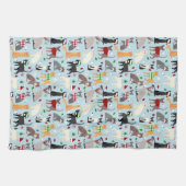 Weihnachtskatzen Küchentuch (Horizontal)