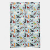 Weihnachtskatzen Küchentuch (Vertikal)